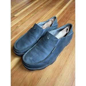 OluKai MOLOA Loafers Shoes Mens Size 11.5 Black Slip On